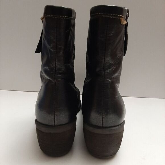 PIKOLINOS \ Genuine Leather Chunky Heels Ankle Bootie Black Sz 6 | Eur 37 - Picture 10 of 15
